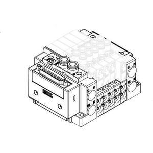 Manifold for D-Sub Connector, Top Ported, SS5Y3-12