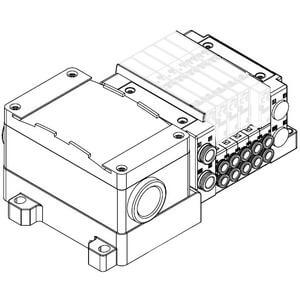 Manifold for Terminal Block Box, Side Ported, SS5Y3-10T