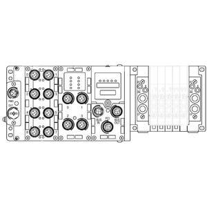 Manifold for Circular Connector, Top Ported, SS5Y3-12M