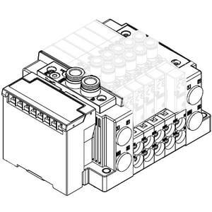 Manifold for EX120 Fieldbus System, Top Ported, SS5Y3-12S3