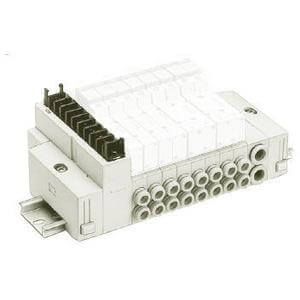 SS5Y3-45T, 3000 Series, Stacking Manifold, DIN Rail Mount, Terminal Block