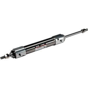 C(D)J2ZW, Air Cylinder, Double Acting, Double Rod, Built-in Speed Control