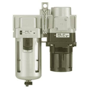 ACG20B~40B (FR), Air Filter, Regulator w/Built-in Pressure Gauge