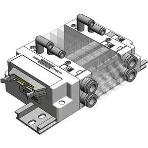 SS5J3-J, Plug-in Manifold, PC Wiring (20P)