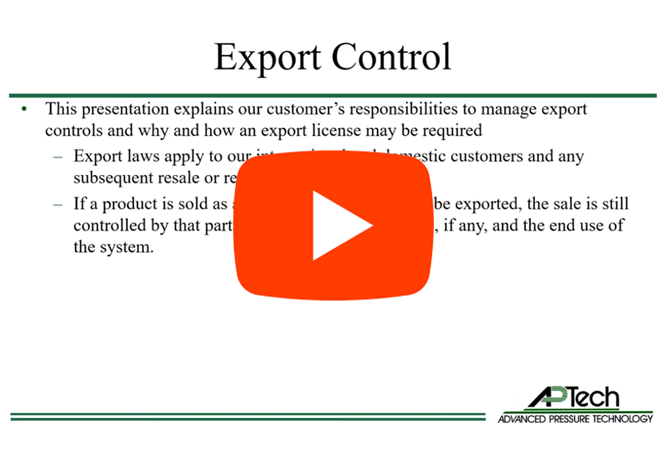 Export Control for Customers