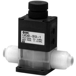 LVC, High Purity Chemical Valve, Air Operated, Integral Fitting, Single Type