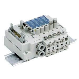 SS3J3-V60, Non Plug-in, Individual Wiring, Manifold for SJ3A6 Series Vacuum Release Valve w/Restrictor