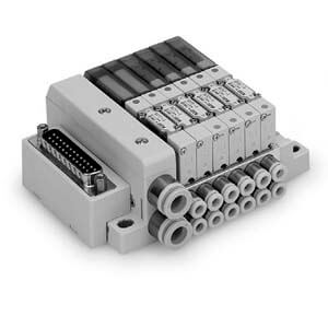 SS0751 Slim Compact Plug-in Manifold Bar Base, D-sub Connector, F Kit