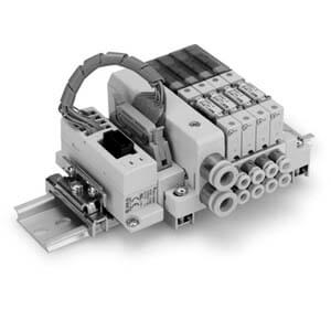 SS0751 Slim Compact Plug-in Manifold Bar Base, EX510 Gateway-type Serial Transmission System