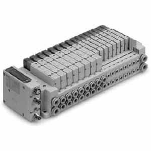 SS5Y5-10S, 5000 Series Manifold for Series EX260 Integrated Type (For Output) Serial Transmission System (IP67), Side Ported