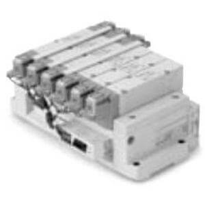 SS5Y9-43SA, 9000 Series, Base Mounted Manifold, Serial Transmission System, Stacking Type