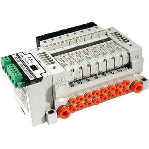 VV5Q11-S, 1000 Series, Base Mounted Manifold, Plug-in Type, Serial Transmission Unit