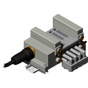 VV5Q21-M, Série 2000, Base Mounted Manifold, Plug-in, Multi-connecteur