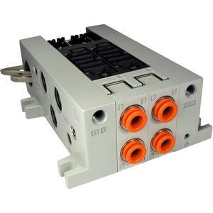 VV5Q41-L, 4000 Series, Base Mounted Manifold, Plug-in, Lead Wire Cable
