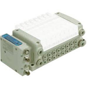 VV5QC11-S, 1000 Series, base montée dans le collecteur, Plug-in, de type intégré pour la sortie (pour EX260)
