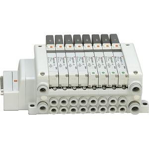 VV5QC11-F, 1000 Series, Base Mounted Manifold, Plug-in, D-sub Connector