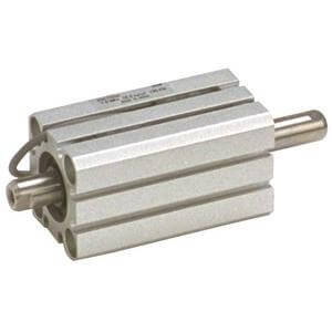 25A-C(D)QSW, Compact Cylinder, Double Acting, Double Rod