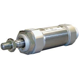 SMC C(D)M2*Q, Air Cylinder, Double Acting, Single Rod, Low Friction