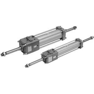 C(D)LA2W, Locking Air Cylinder, Double Acting, Double Rod