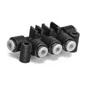 KM16, One-touch Fittings Manifold Series - Port A One-touch Fitting, Port B One-touch Fitting