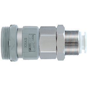 KK*S-*E, S-Couplers, Bulkhead Type with One-touch Fitting