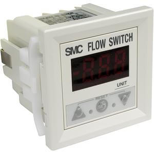 SMC PF2A3, Digital Flow Monitor, 1-Color Display, IP40, for PF2A5 Sensors