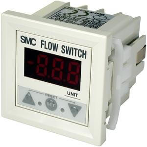 SMC PF2D3, moniteur de flux numérique, affichage 1 couleur, IP40, pour PF2D5 Capteurs