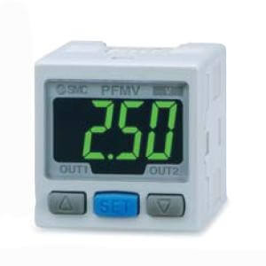 PFMV3, Digital Flow Monitor, 2-Color Display, IP40, for PFMV5 Sensors