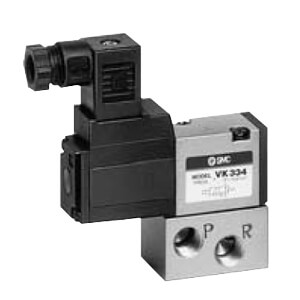 VK334, 3 Port Direct Operated Poppet Solenoid Valve, Base Mounted