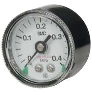 SMC G46-SRA/B, Pressure Gauge for Clean Regulator w/Limit Indicator (O.D. 42)