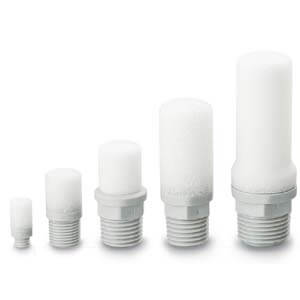 AN05 to 40, Silencer, Compact Resin Type, Male Thread