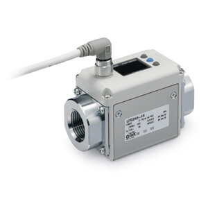 LFE-X8, 3-colour Display, Electromagnetic Type digitālais plūsmas slēdzis, Piping Connection Parts: Stainless Steel 304