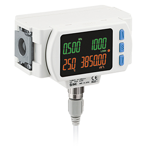 PF3A8*H, Modular Digital Flow Switch with Pressure/Temperature Sensor, IO-Link