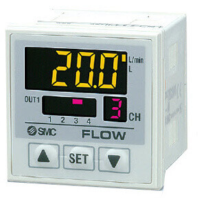 PF2D20, Digital Flow Switch for 4-Channel Flow Monitor, Remote Type Display Unit