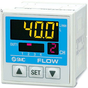 PF2*20, 4-Channel Digital Flow Monitor, 1-Color Display, IP65, for PF2*5 Sensors