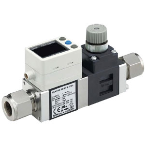 SMC PF3W7-X365, Digital Water Flow Sensor, with Compression Fittings, IP65, 0.5-40 Lpm