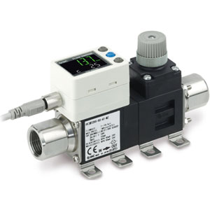 PF3W7-Z, Digital Water Flow Sensor, Lightweight, 2-Screen 3-Color Display, IP65, 0.5-100 Lpm