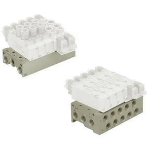 10-SS5Y3/5-41, Compact Base Mounted Manifold, Bar Stock Type, Individual Wiring, Clean Series