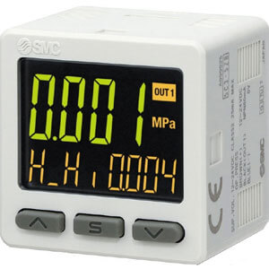 SMC ZSE20(F), Digital Pressure Switch, 3 Screen/3-Color Display, Compund and Vacuum Pressure