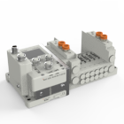 SS5Y3-12S6, 3000 Series Manifold for Series EX600 Integrated (I/O) Serial Transmission System (Fieldbus) (IP67)