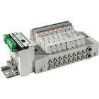 SS5Y3-45S1D, 3000 Series, Stacking Manifold, DIN Rail Mount, Sharp Serial Unit