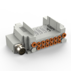 SS5Y5-10/11M, 5000 Series Manifold, Circular Connector (IP67)