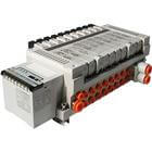 25A-VV5Q21-S, 2000 Series, Base Mounted Manifold, Plug-in, Serial Transmission Unit