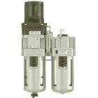 ACG20A~40A, Filter Regulator w/Built-in Pressure Gauge, Lubricator