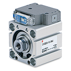 CVQ, Compact Cylinder with Solenoid Valve