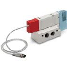 SY5100-X30, 5 port Solenoid Valve with Spool Detection
